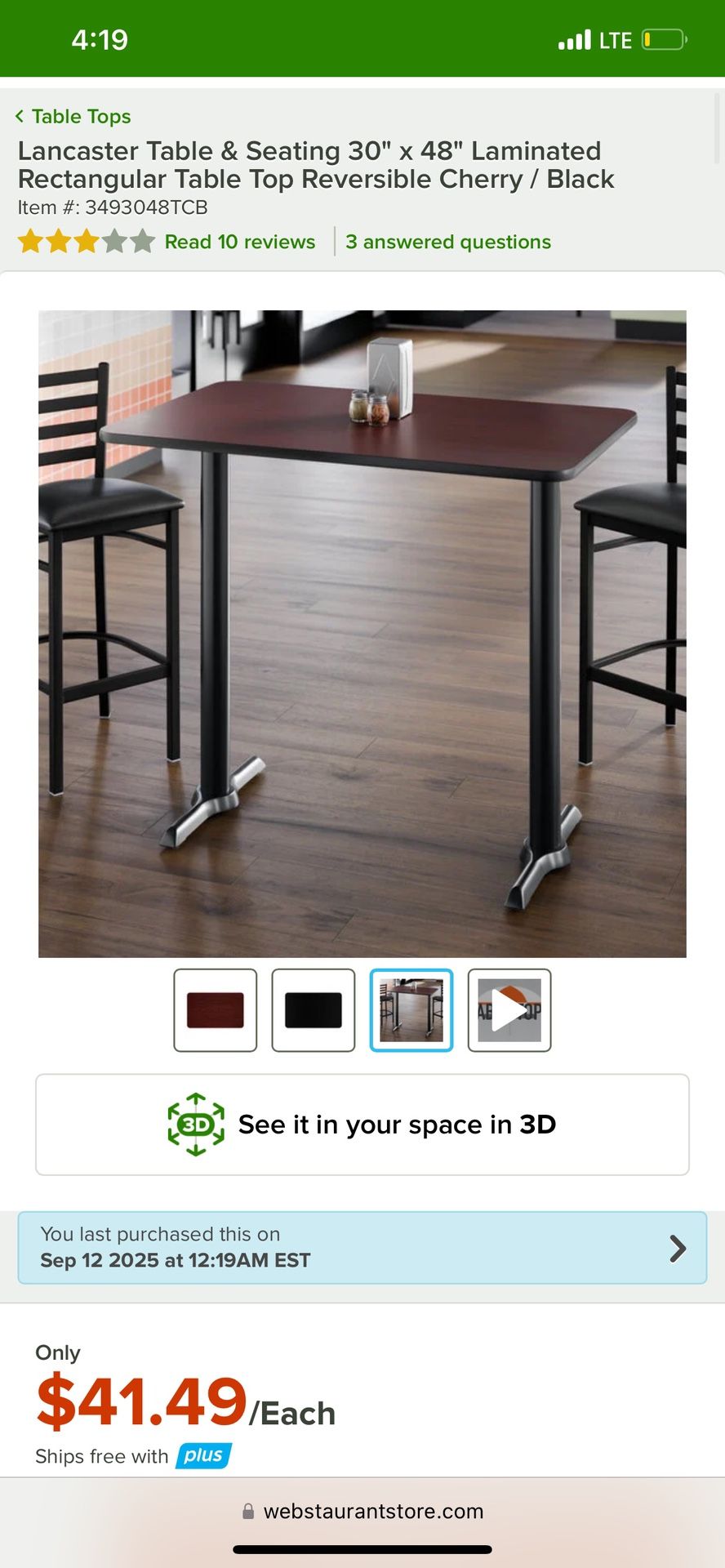 Restaurant Table Top