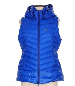 G/Fore Womens Hooded Puffer Vest in Lapis Blue - Large