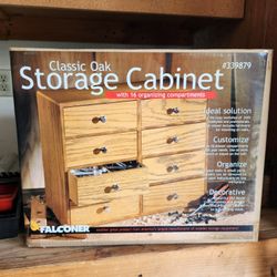 Classic Oak Storage Cabinet