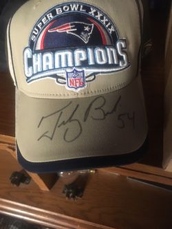 BRUSCHI SB 39 AUTOGRAPHED HAT WITH CERT
