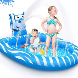 Inflatable Splash Pad Sprinkler Pool Toys New In Box