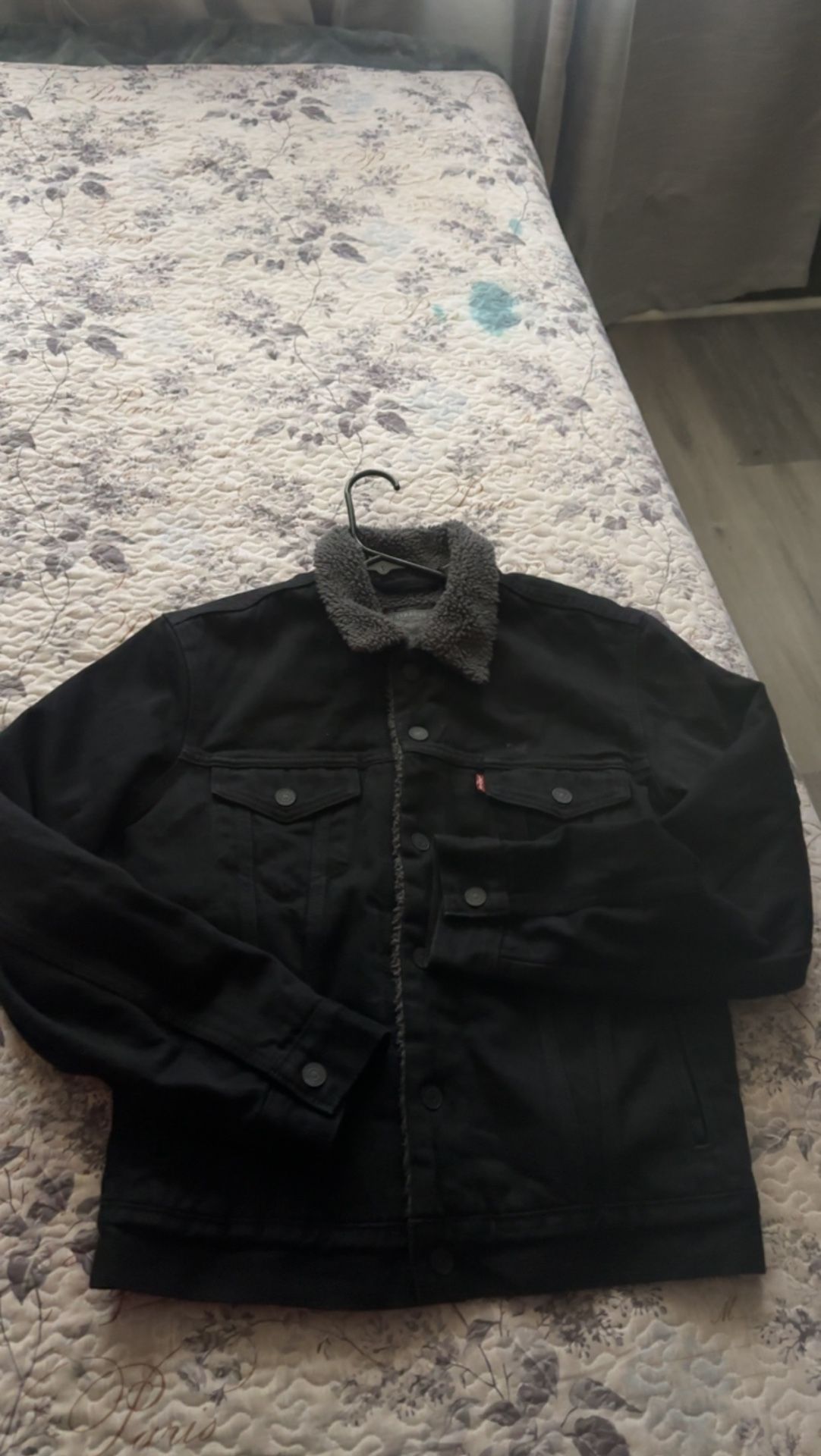 Black Men Levis Black Jacket