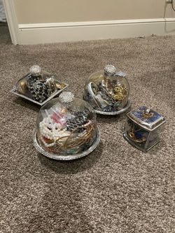 Mystery jewelry jar filled with jewelry costume