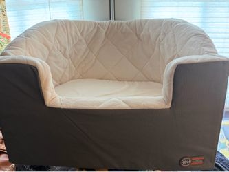 K&H Bucket Booster Pet Seat Small Gray Cream Dog Car Booster Travel Bed