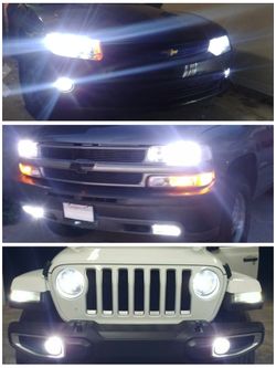 Car/Auto LED 72W 8000LM 6500K *6 Months Warranty* Headlight Bulbs Low, High, Fog, Daytime, Luces Led, 9005, 9006, 9012, H1, H3, H7, H11, H4, 9007, H13