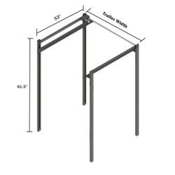 53" Happijac Electric Bed Lift System For Ford Transit, Ram ProMaster, Benz Sprinter Van, Haul Toy Trailers