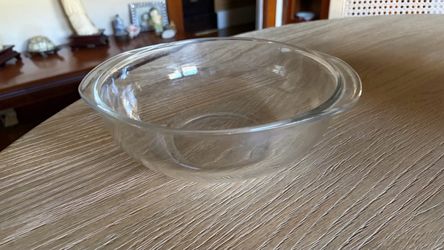 Vintage Pyrex 024 Clear Bowl 2 Qt. Round Casserole-mixing Bowl No Lid