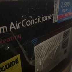 7500 BTU Window AC With Both Heat And Cold Feature 