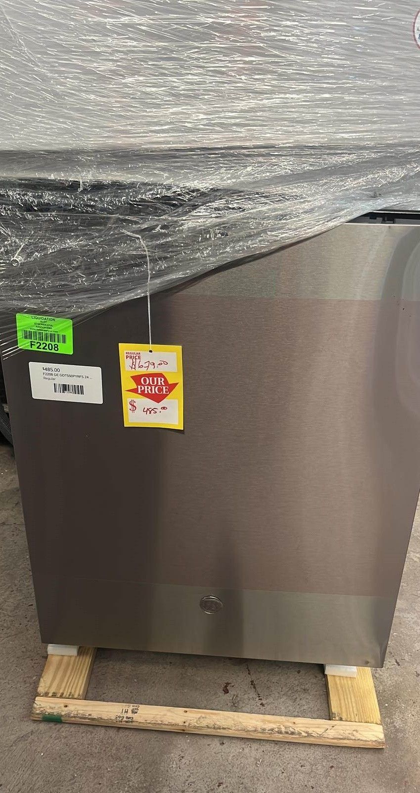 GE GDT550PYRFS 24 in. Fingerprint Resistant Stainless Steel Top Control