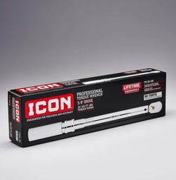 ICON 3/8 in. Drive, 20 to 100 ft-lb Professional Click Torque Wrench
