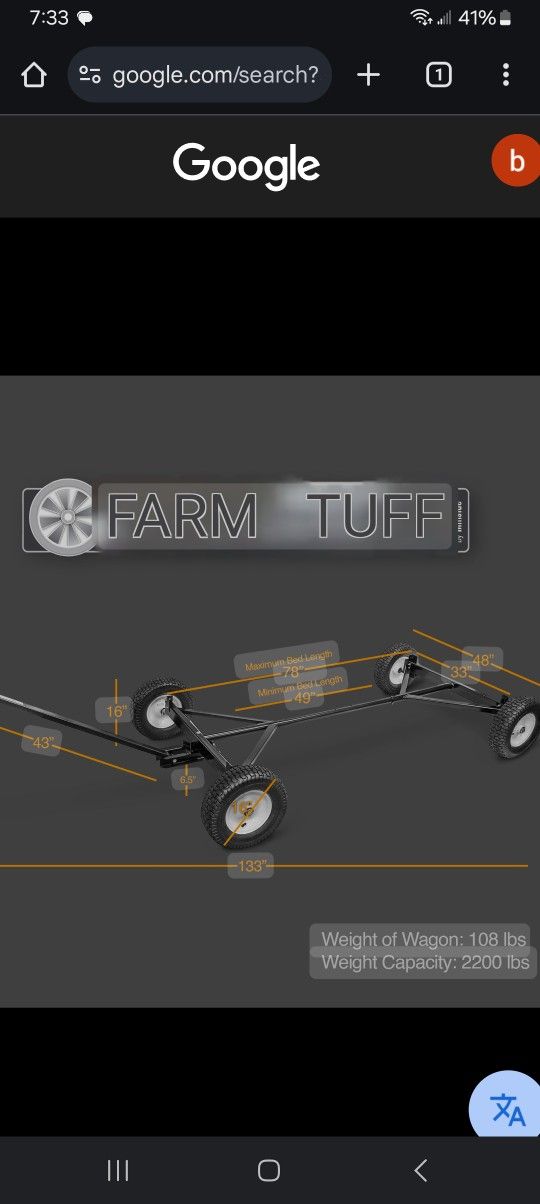 Farm tough 03813 Trailer 