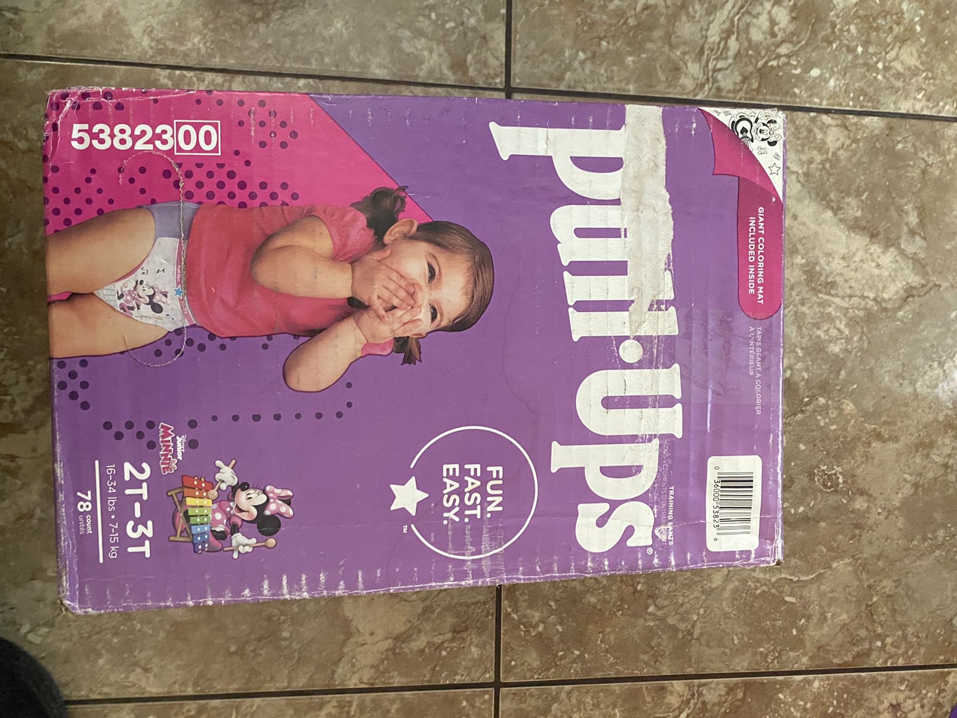 Huggies pull-ups size 2T-3T, 78 Count 