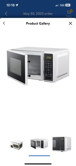 Mainstays 0.7 cu. ft. Countertop Microwave Oven, 700 Watts, White