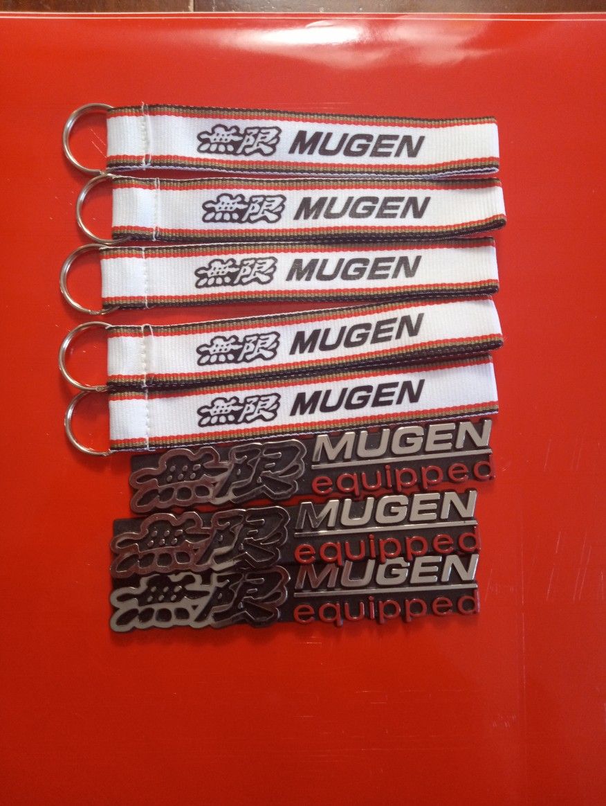MUGEN HONDA ACURA ACCORD CIVIC INTEGRA TYPE-R WRIST LANYARD KEYCHAIN NEW EACH $10.00