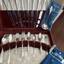 Antique Oneida Lady Hamilton Community Plate Flatware 