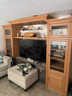 Entertainment center wood