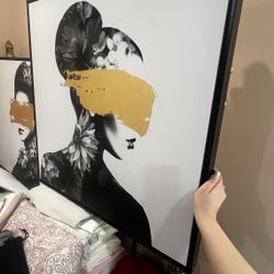 Luxury Artwork Flower Gold Stroke Blinded By Glam 