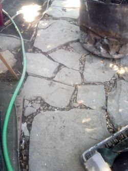Big rocks for patio