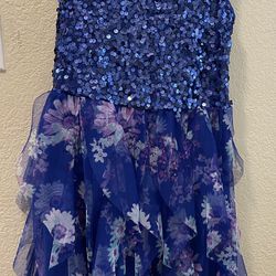 Sequin Floral Dress Size 10