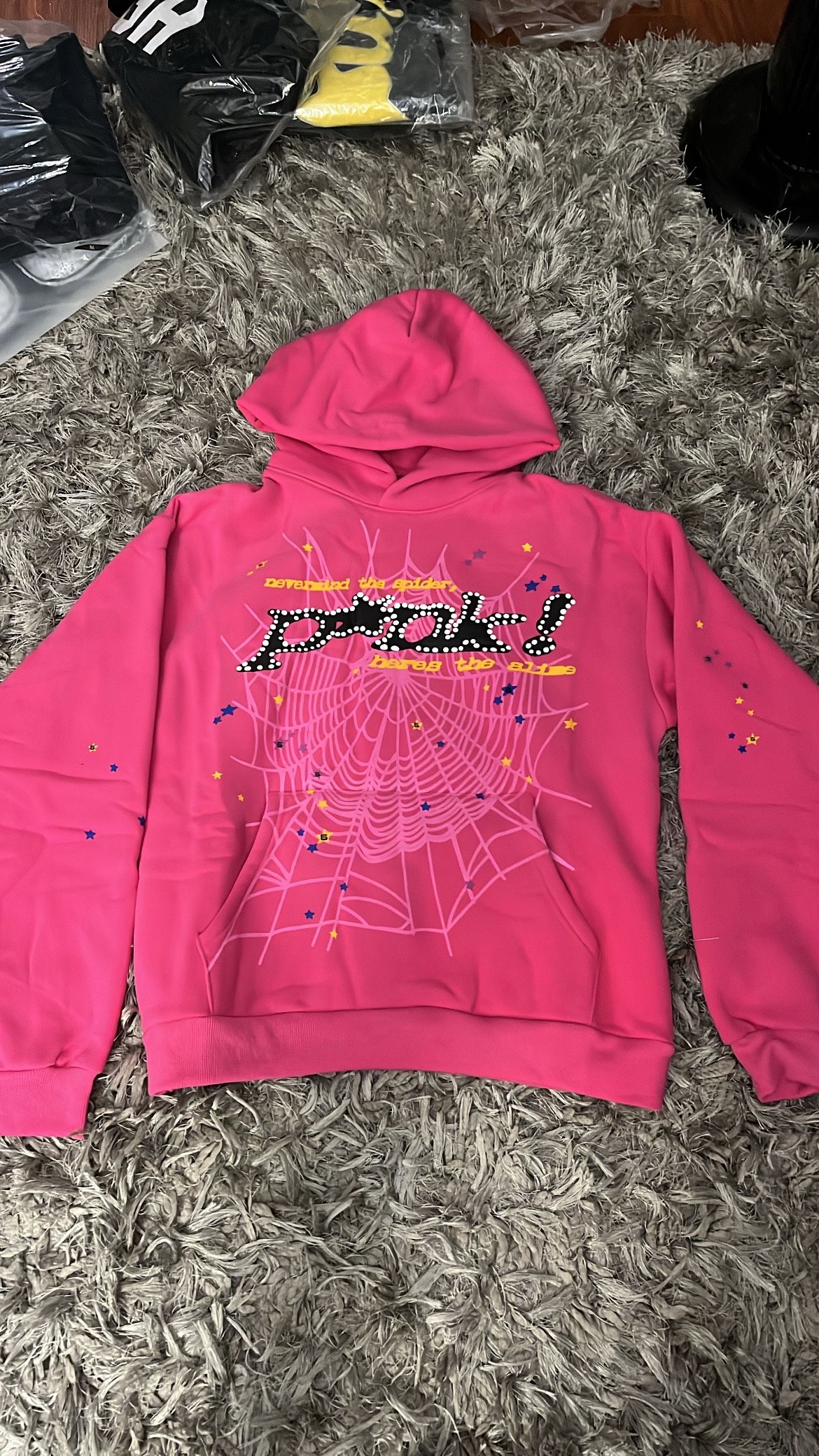 Spider worldwide Pink Hoodies