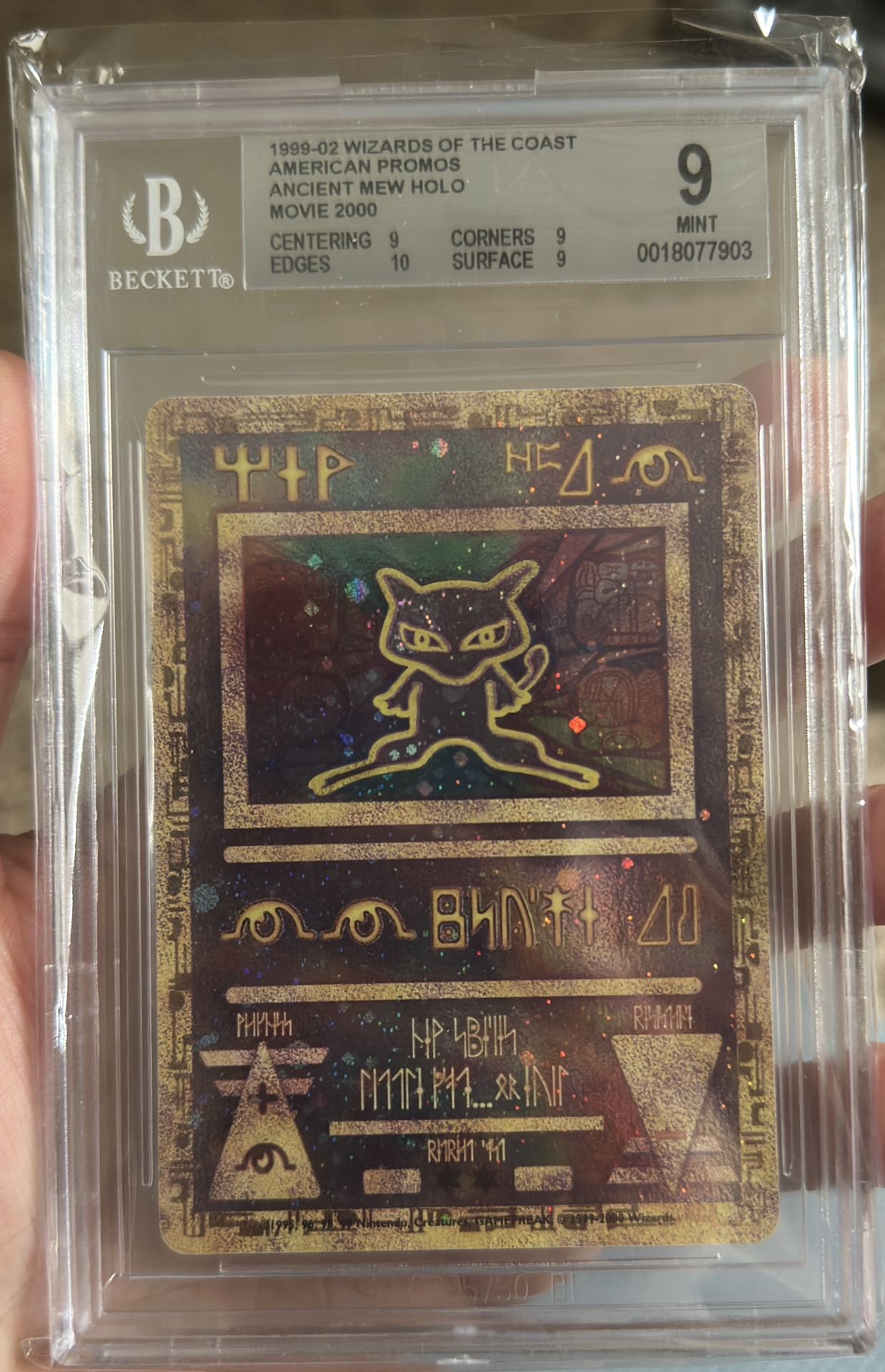 2000 Ancient Mew Promo BGS 9