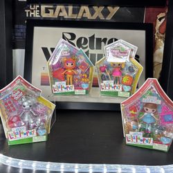 Lalaloopsy Mini  Wizard Of Oz  Dotty, Baley, Tinny & Kitty NIB VG+