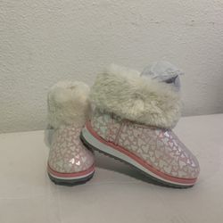 Botas Rosas De Niña Size 8