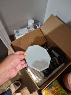 Small mirrors for center piece ideas.