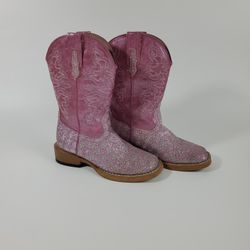 Roper Checkered Pink Cowboy Girls Boots