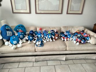 M&M Plush Collectible Blue Characters