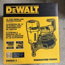 NEW DEWALT 15° Pneumatic Coil Siding Nailer Brand New In Box