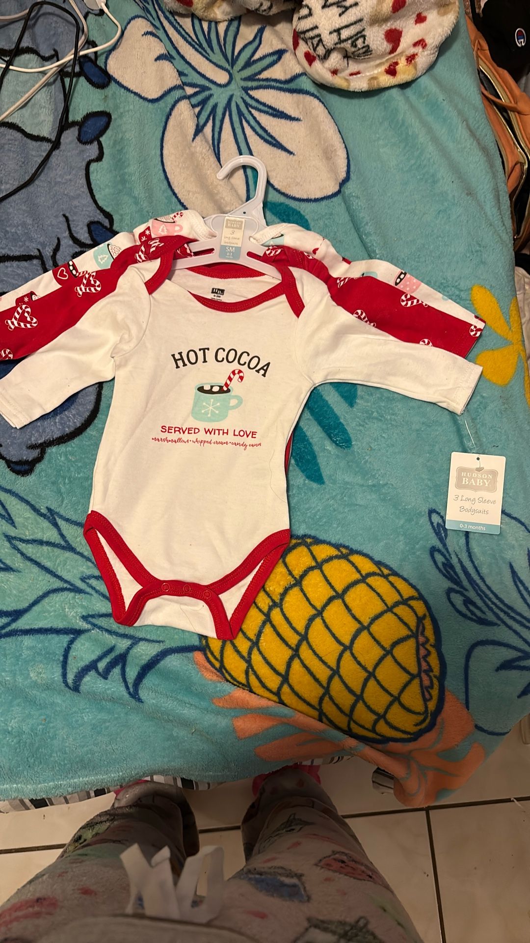 3 Long Sleeve Bodysuits