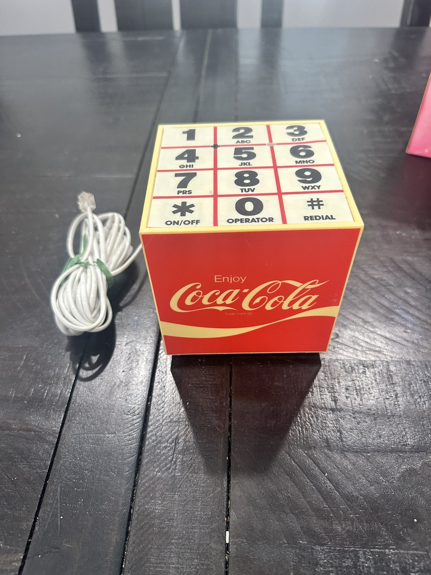 1984 Coca-Cola Olympics cube speaker phone.