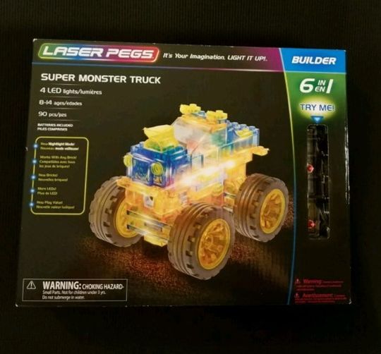Toy Laser Pegs Tractor Laser Pegs Wrecker Brick Set — Adventure
