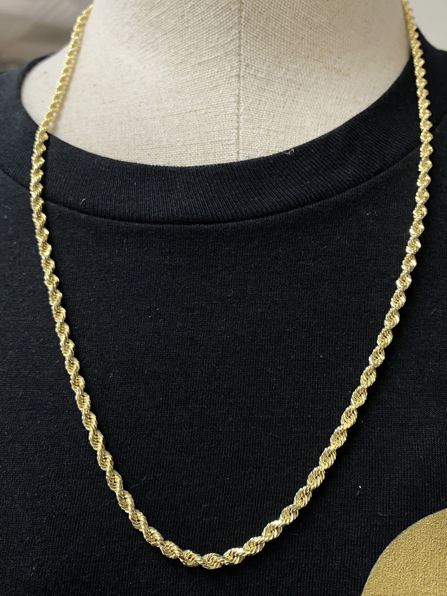 14 karat rope chain 3.3 MM