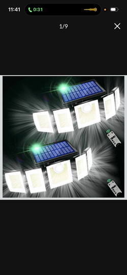 3000 Lumens Solar Motion Sensor Outdoor Light with 416 LEDs