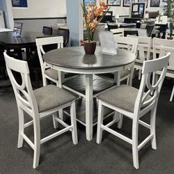 5PC Counter Height Dining Table Set 