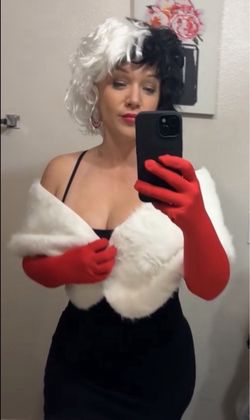 Cruella De Vil Costume one size up to 16
