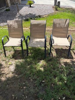 3 piece outdoor patio furniture chairs metal