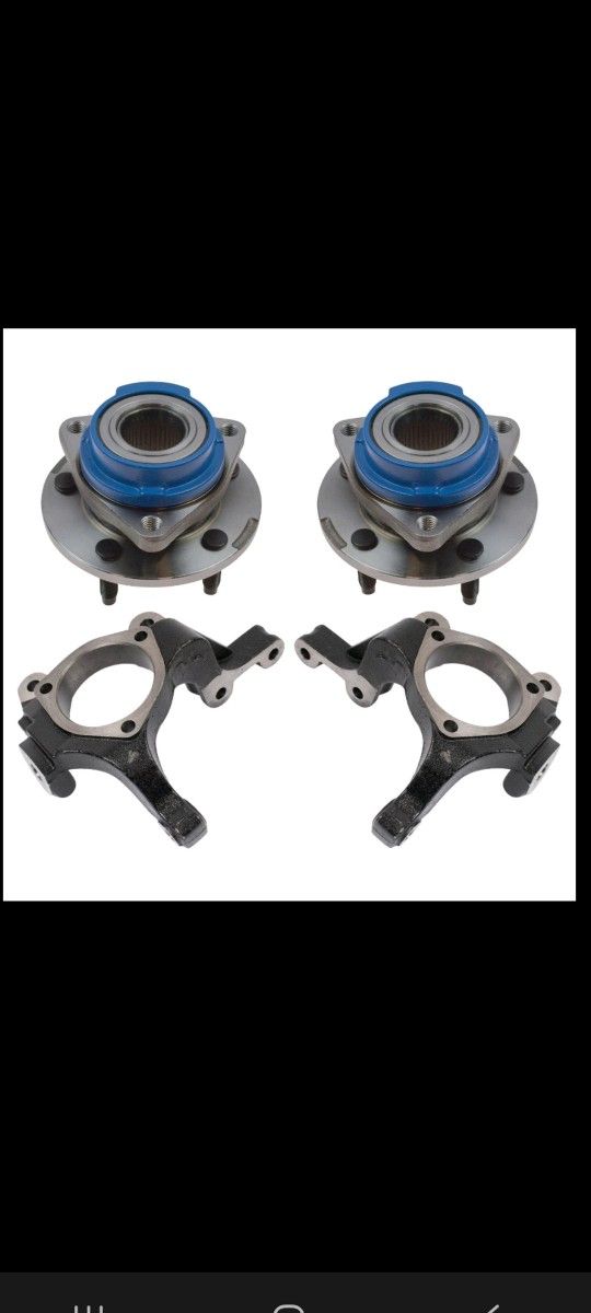 00-08 Chevy Impala steering knuckles and wheel hubs set 4 piece set