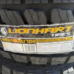 LT (contact info removed)0 125Q F Ply LIONHART KILIMA A/T MAX 85 PSI