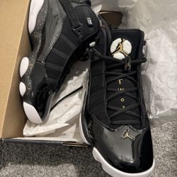 Jordan 6 Rings Sz 9 Metallic Gold