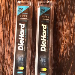 Diehard Beam Advanced 28” Wipers (2) New