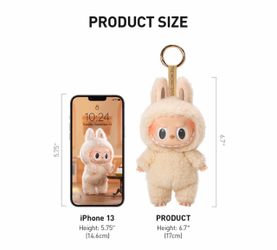 The Monsters Labubu Plush Keychain- macarons