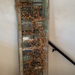 Vintage Wooden Shutter Decor Piece