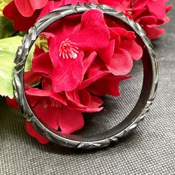 Antique Carved Bakelite Bangle