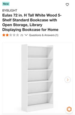 5 shelf book case
