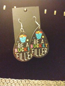 Be A Bucket Filler Teacher Earrings
