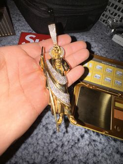 San Judas Gold Pendant