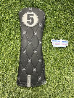 TaylorMade Black Leather 5 Fairway Head Cover Pre-Owned